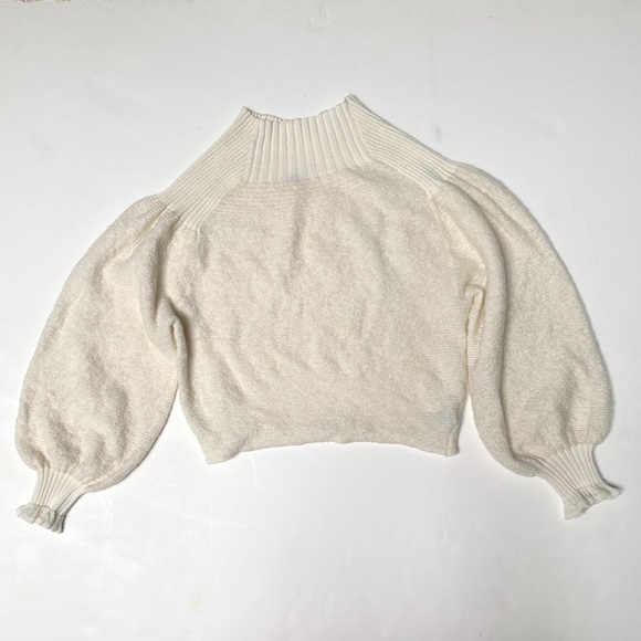 Free People -CREME colour Wool blend Sweater - Picture 8 of 14